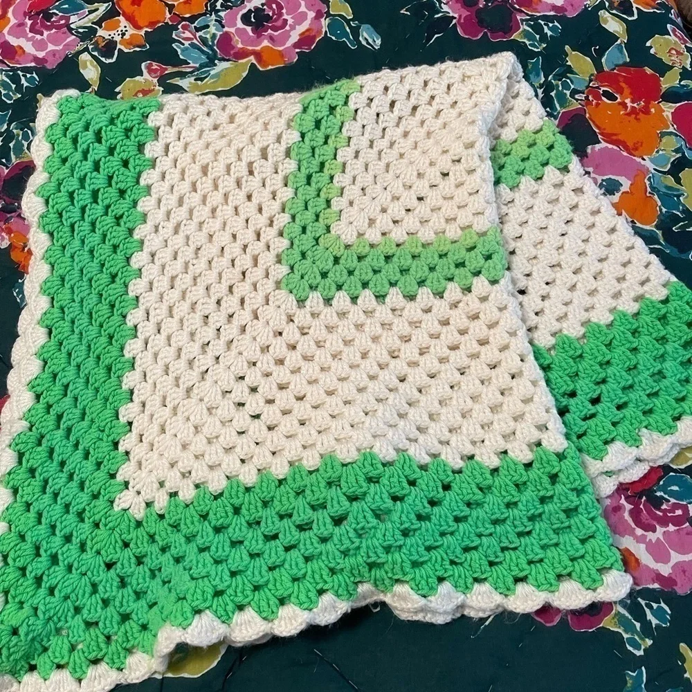 Vintage Handmade Afghan.